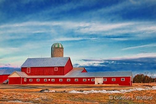 Red Barn At Sunrise_14922.jpg - Photographed at Ottawa, Ontario - the capital of Canada.